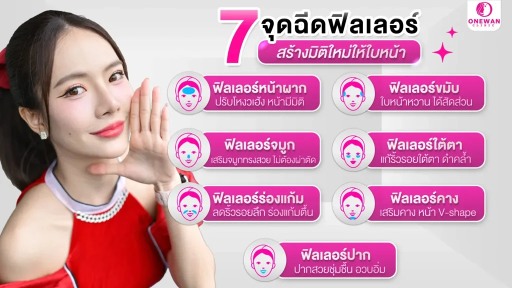 7 จุดฉีดฟิลเลอร์