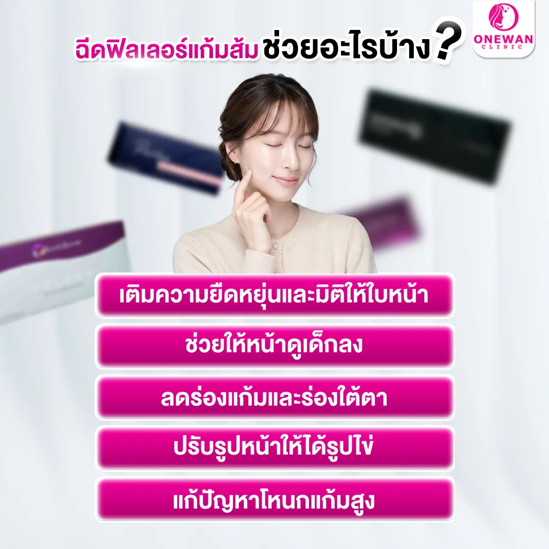 ฉีดฟิลเลอร์แก้มส้ม ช่วยอะไรบ้าง