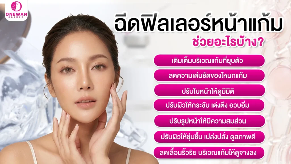 ฉีดฟิลเลอร์หน้าแก้ม ช่วยอะไรได้บ้าง