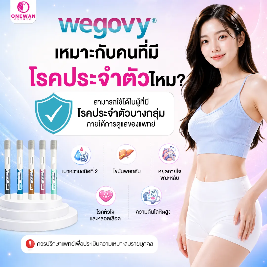 Wegovy บุรีรัมย์ เหมาะกับคนที่มีโรคประจำตัวไหม