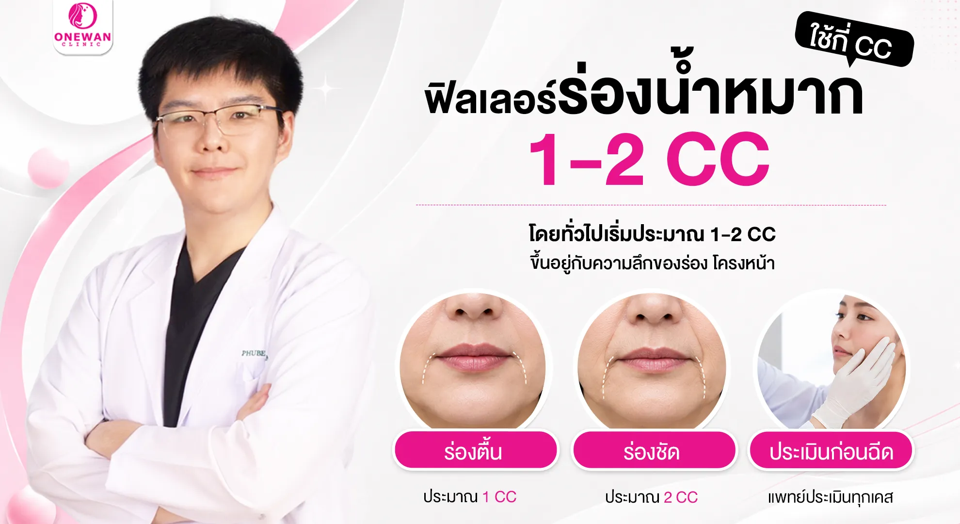 ฉีดฟิลเลอร์ร่องน้ำหมากใช้กี่ cc