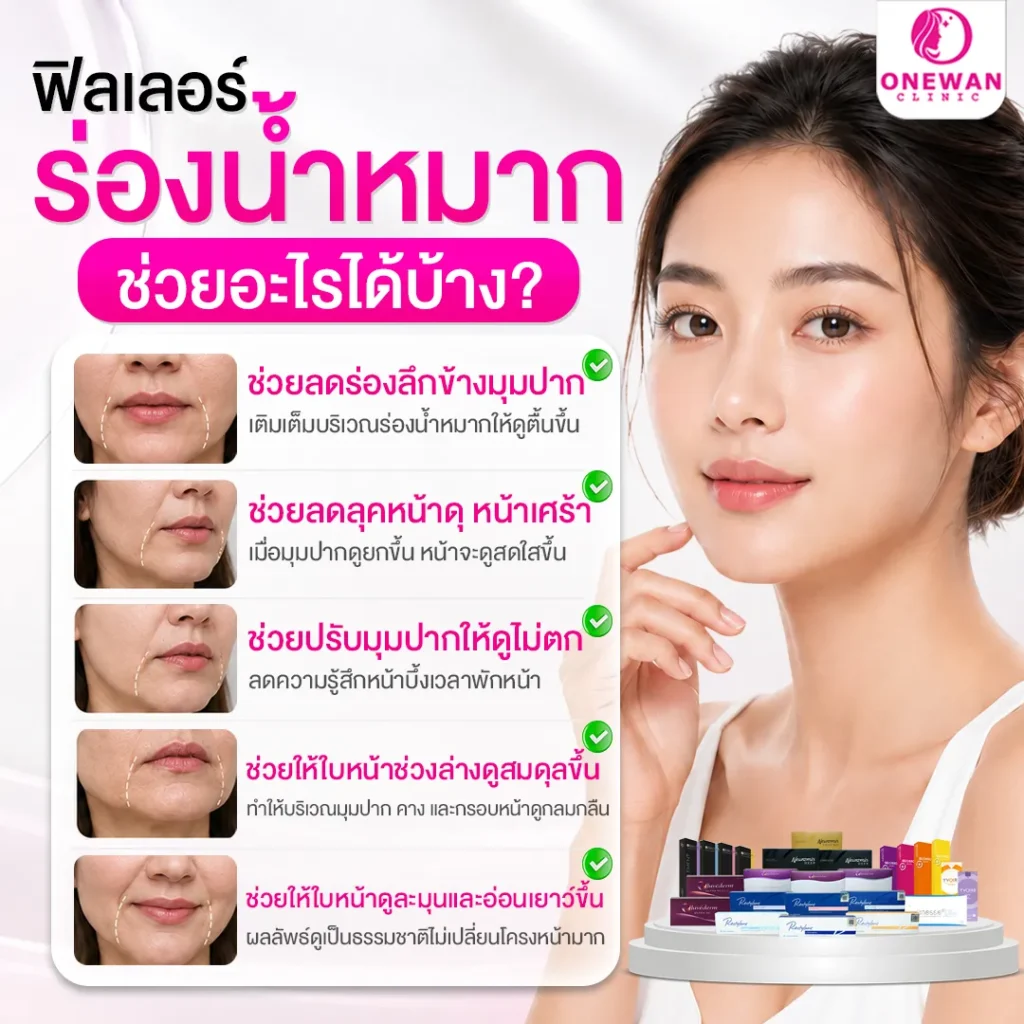 ฟิลเลอร์ร่องน้ำหมาก ช่วยอะไรได้บ้าง